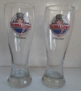 2 Bubba Gump Shrimp Co Chicago Large Glasses