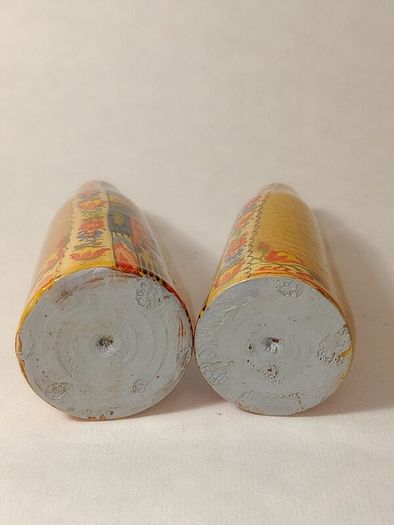 Hand Painted Wooden Folk Art Wedding Dolls