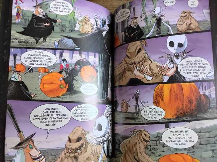 Disney Tim Burton's The Nightmare Before Christmas: The Battle For Pumpkin King, comic book, Age 6+
