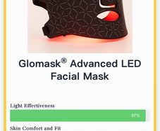 Glomask led face mask unopened still sealed in box