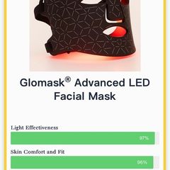 Glomask led face mask unopened still sealed in box