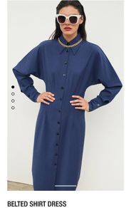 ZARA bloggers shirt dress with belt, S, NEW