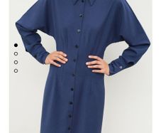 ZARA bloggers shirt dress with belt, S, NEW