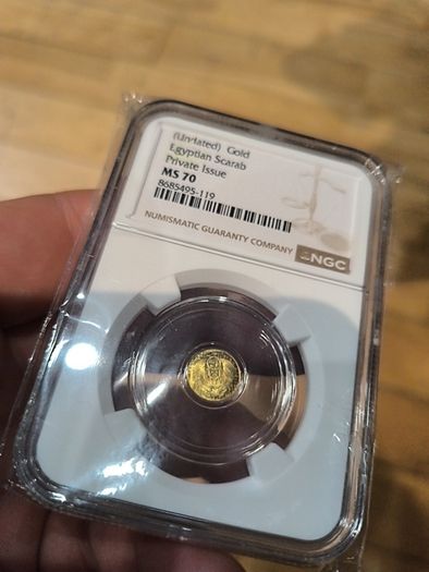 gold Egyptian scarab