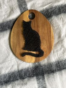 String art black cat