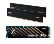 Crucial Pro 32GB DDR5 Kit + MSI 500GB Pcie 4.0 Nvme Ssd