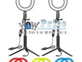 Neewer 2x 6-inch Dimmable LED Ring Light with Tripod Stand & Color Filter
