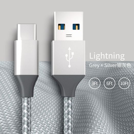 1M/2M/3M USB-C Lead For Samsung S9 S10+ S20+ Type C Charging Fast Charger Phone Cable Samsung