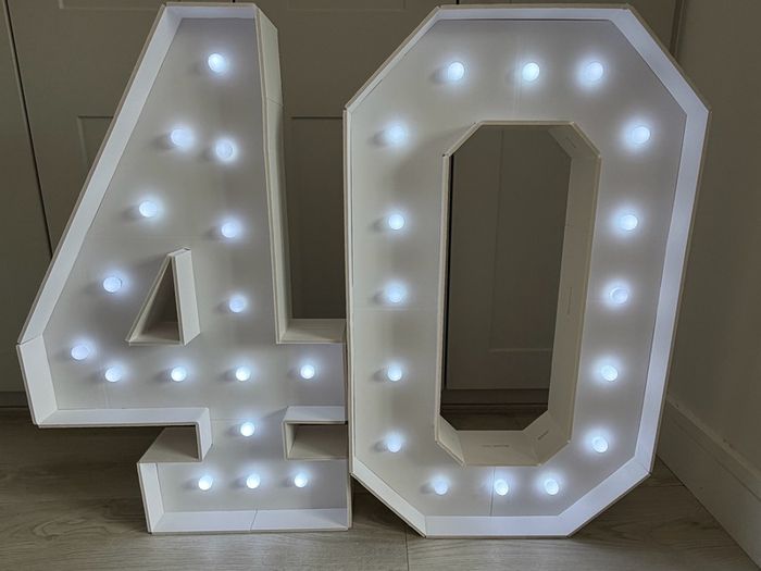 Number 40 birthday decorations