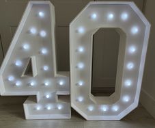 Number 40 birthday decorations