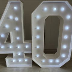 Number 40 birthday decorations