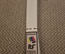 Taekwondo belt brand new, folded and still sealed
