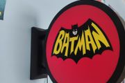 Batman Inspired LED Light Box Sign, Superhero Wall Light, Gaming Room Decor, Man Cave Sign, Comic Fan Gift, Bedroom Light