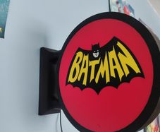 Batman Inspired LED Light Box Sign, Superhero Wall Light, Gaming Room Decor, Man Cave Sign, Comic Fan Gift, Bedroom Light