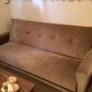 Solid Bed settee sofa in brown corduroy Image 3