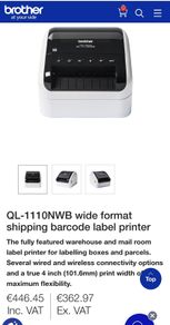 Brother QL-1110NWB (Label or Logo Printer)