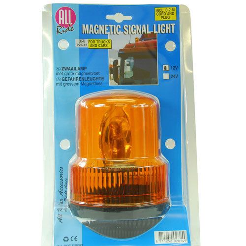 ALL RIDE Revolving Amber Warning Light (Magnetic) 12V