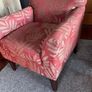 Armchair - gold/red fabric Image 2