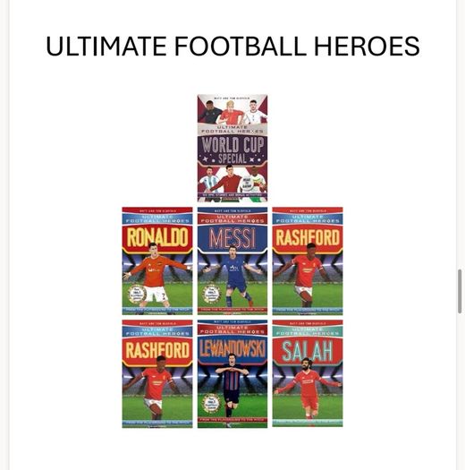 Ultimate Football Heroes Book Bundle (6 Books and 1 Free)