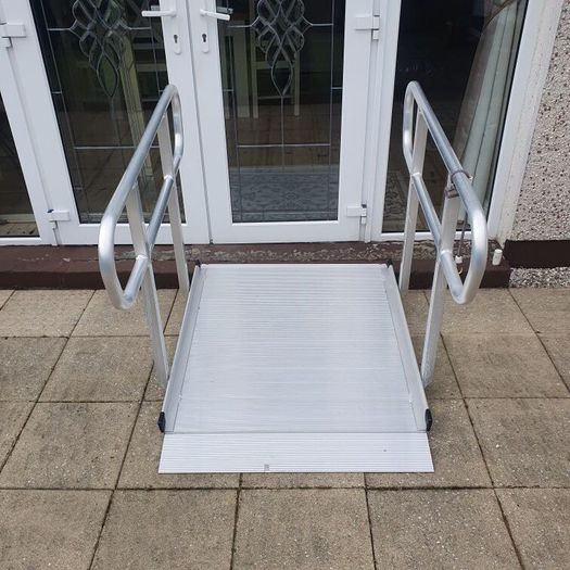 Wheelchair Ramp with Hand Rails