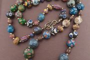 Ancient Style Gabri Thousand Eyes Glass Beads Necklace