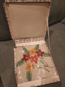 Vintage hand-embroidered cushion covers (2)(Proceeds for Harold's Cross Hospice)