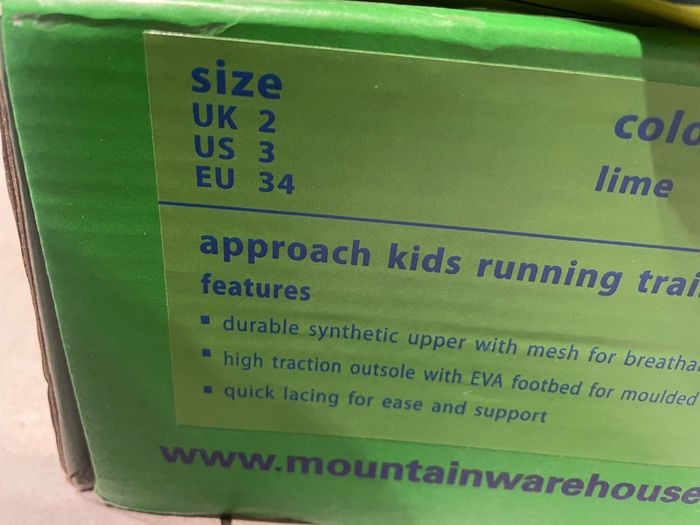 runners trainers Mountain Warehouse BNIB size UK 2