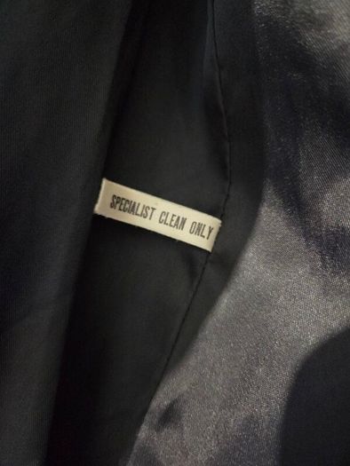 Vintage Real Fur Jacket Size M Elegant Black Glossy Finish, Luxury Evening Wear