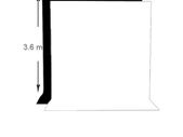 3m x 3.6m Black White Muslin Background