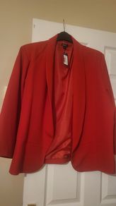 Ladies red jacket.  Bnwt size 22