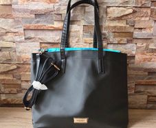 Brand New Versace fragrance women large black tote bag