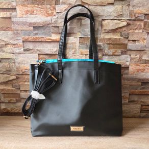 Brand New Versace fragrance women large black tote bag