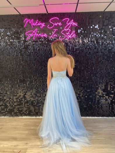 Blue debs dress