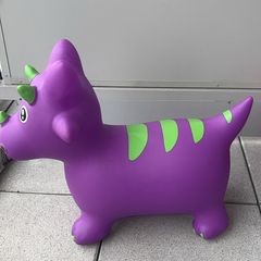 Dinosaur jumping inflatable