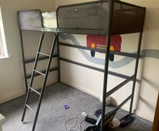 Loft bed frame