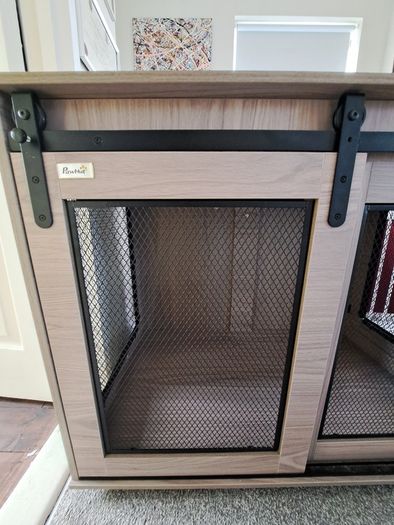 PawHut Dog Crate Furniture with Sliding Door