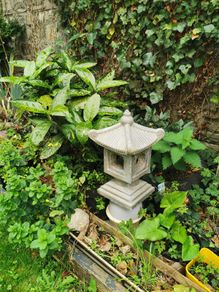 Japanese Garden Lantern -36cm Cast Concrete Pagoda -Handmade Dublin