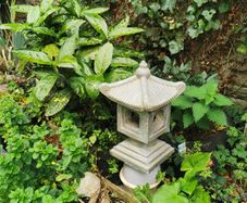 Japanese Garden Lantern -36cm Cast Concrete Pagoda -Handmade Dublin