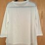 RI White Split Hem Sheer Jumper New Image 2