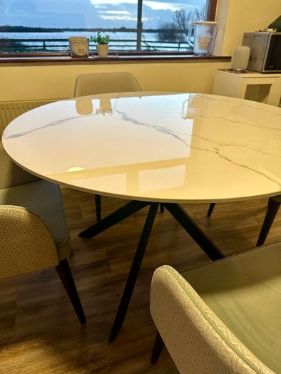 Modern Marble Finish Dining table from Home Sweet Home