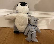 Cute grey soft toy bundle