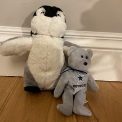 Cute grey soft toy bundle