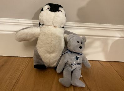 Cute grey soft toy bundle