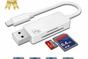 USB Cable Micro SD Memory Card Reader for iPhone X XS 7 6 8 Plus 11 SE 5 Charger