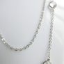 Vintage 19 Inch Sparkling Crystals Chain Design Necklace 925 Sterling Silver 11,21g Image 3