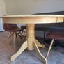 Round Wood Dining Table & 2 chairs Image 3