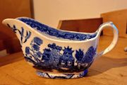Willow pattern gravy boat