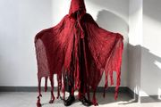 Brand New Men Grim Reaper Cloak /Deep Red Cotton Gauze |/Halloween Costume