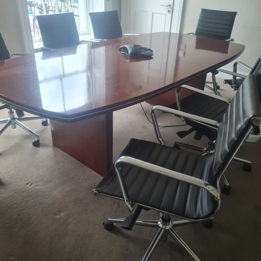 executive boardroom table with 8