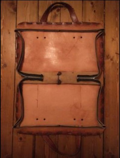 Leather laptop bag